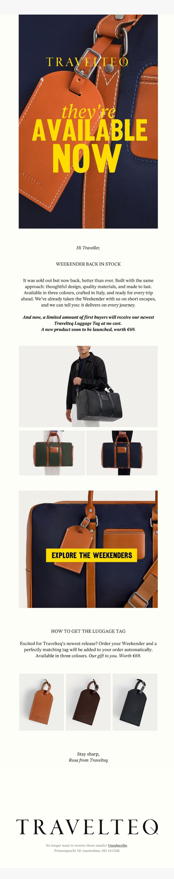 Back in Stock. Now With a Complimentary Gift.