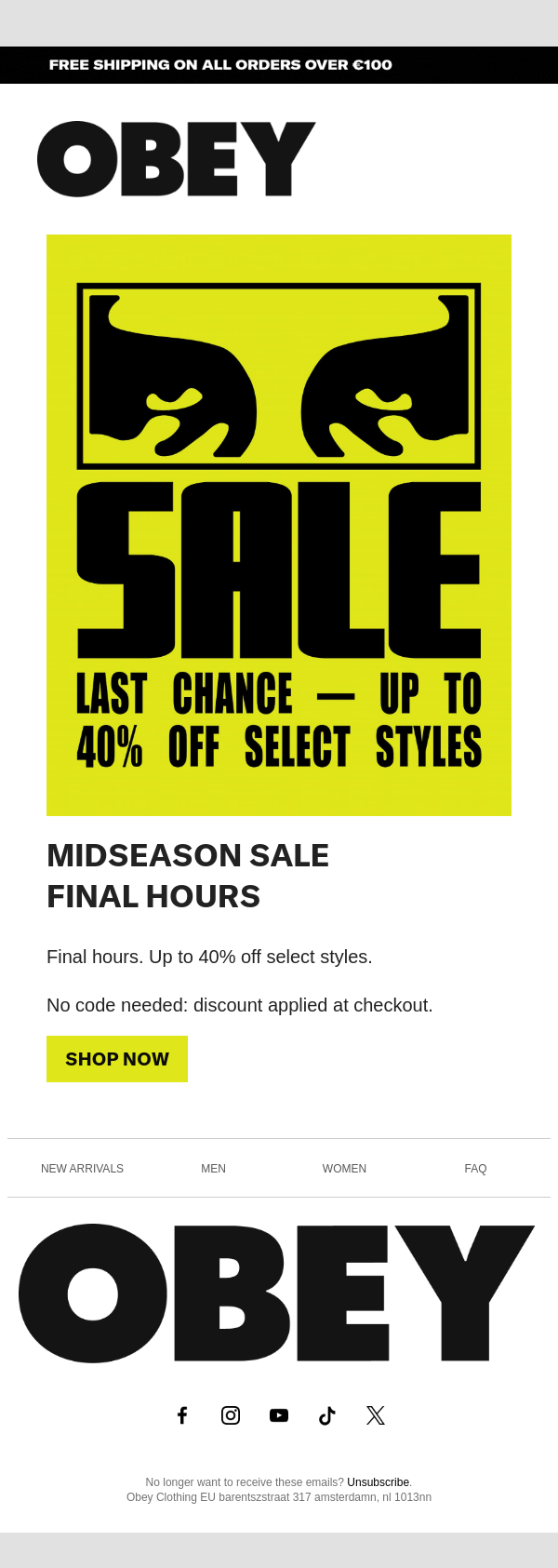 Final hours. The midseason sale ends soon.