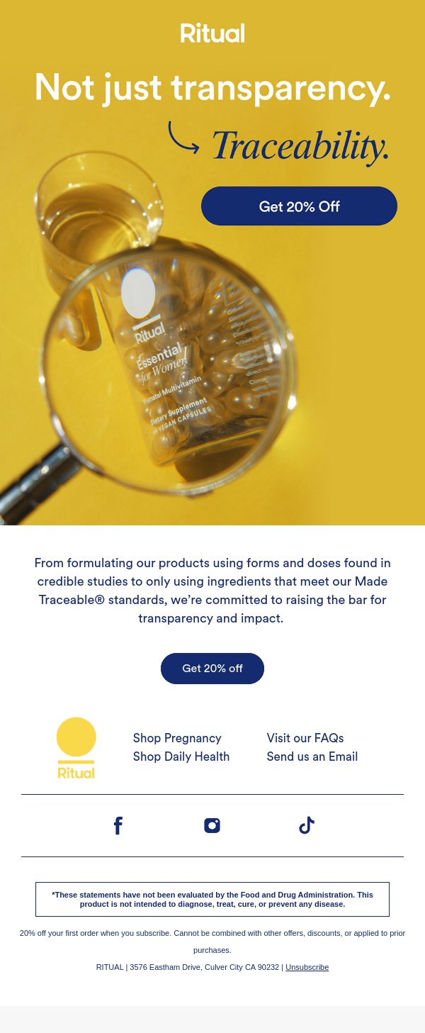 Hot take: traceability should be the baseline.