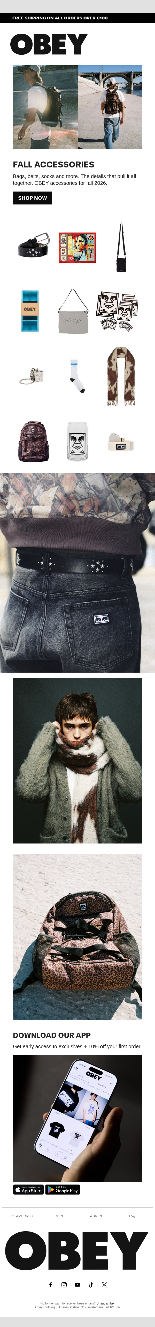 OBEY Fall Accessories