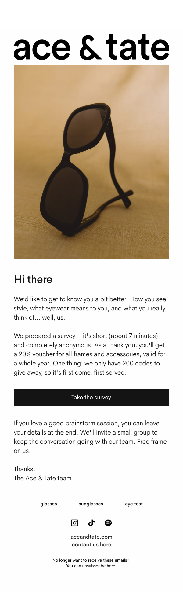 Take our quick survey