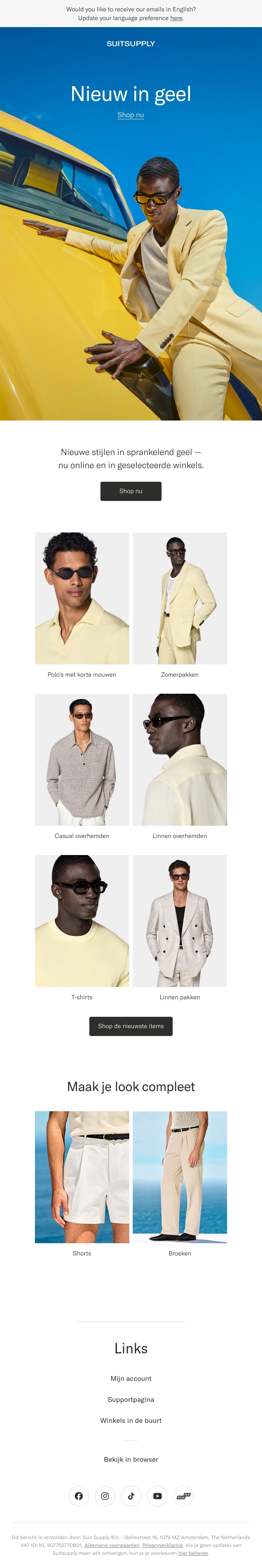 Exclusieve drop: een vleugje geel