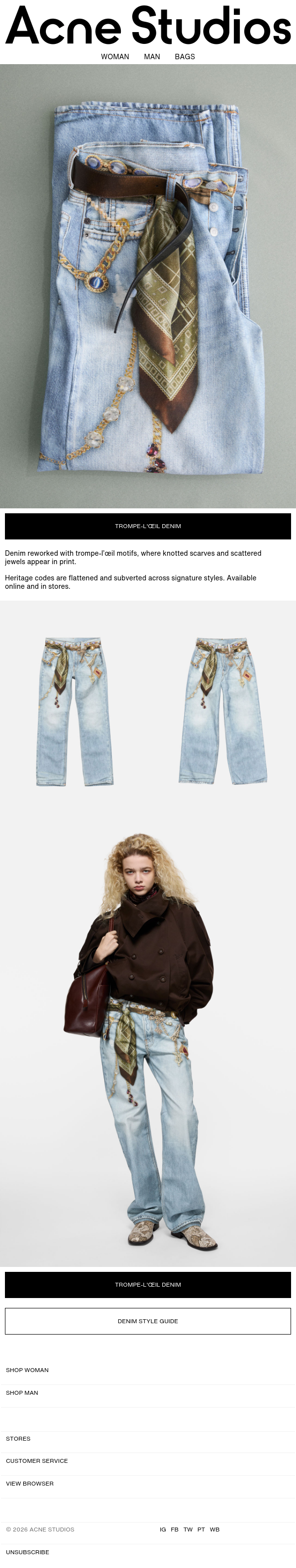 Jewelled Illusion On Denim