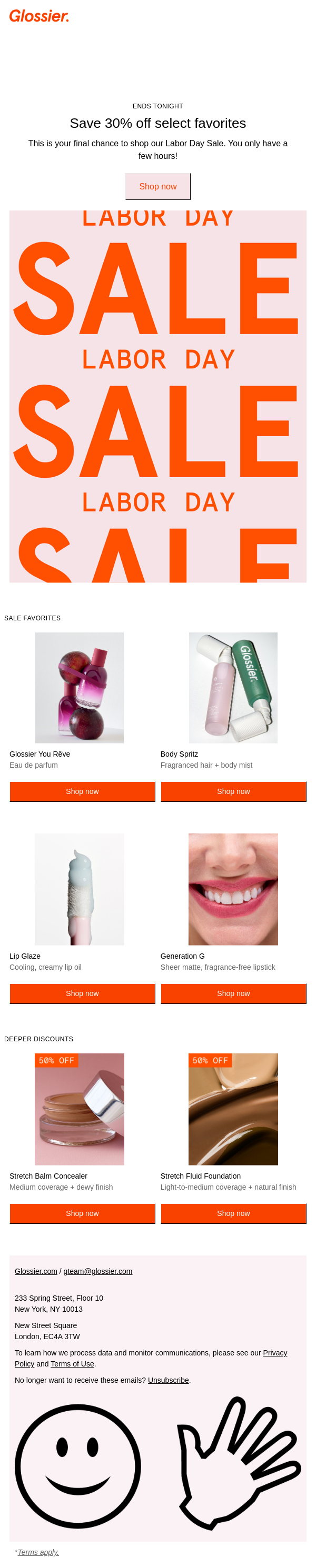 Last call for 30% off