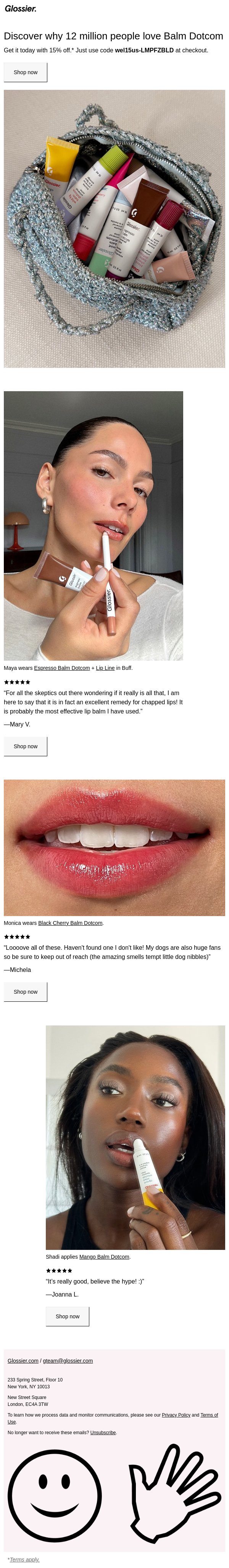 Don't miss 15% off Balm Dotcom