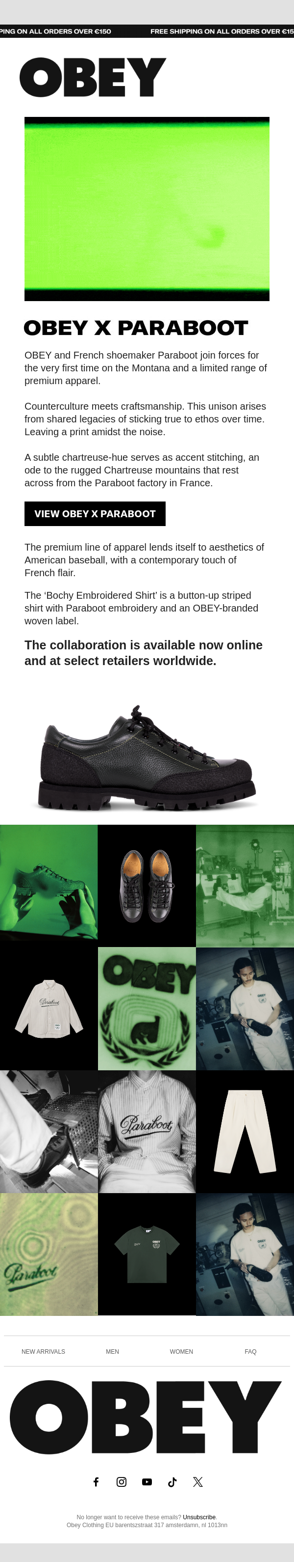 OBEY x Paraboot is out now!