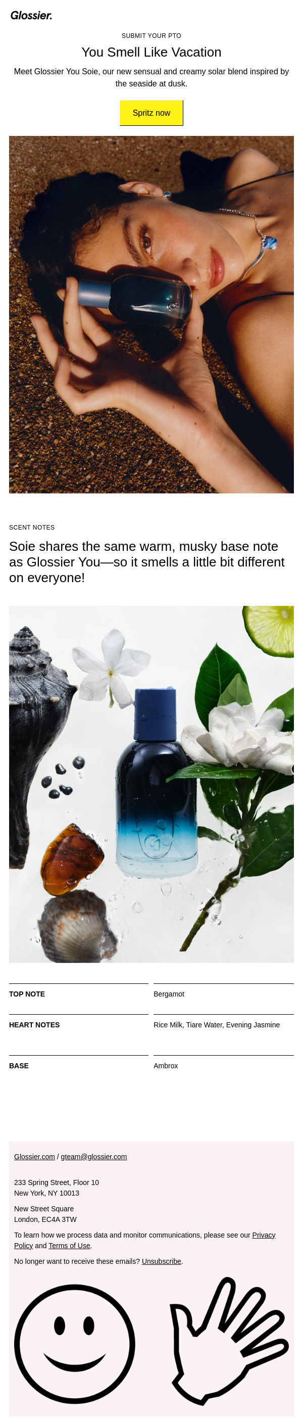 Coming soon 🌊 Glossier You Soie