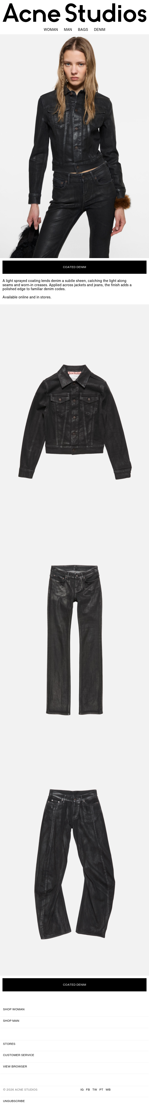 Coated Denim